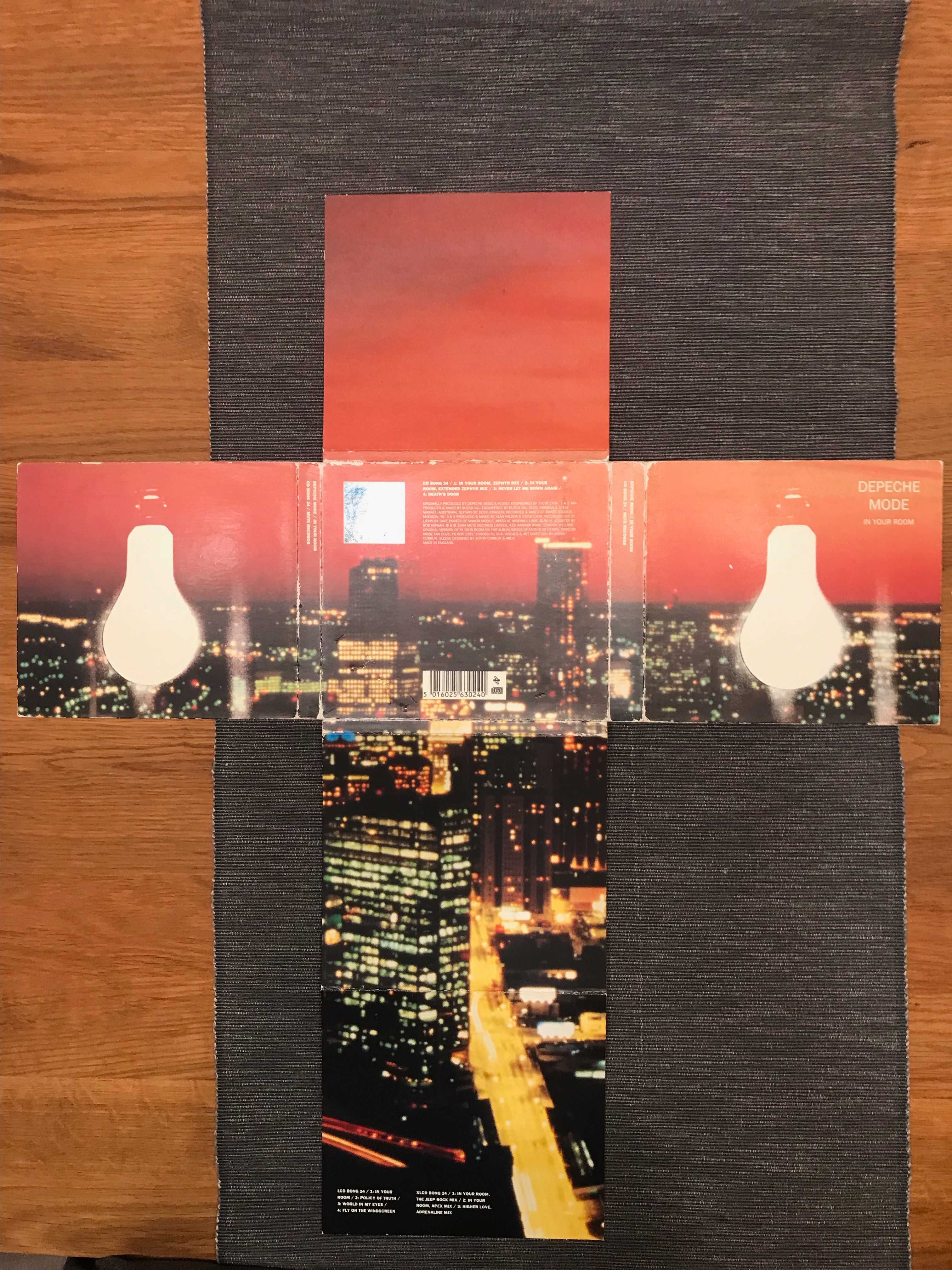 Depeche Mode In Your Room krzyż komplet 3xCD digipack 1994 wydanie UK.