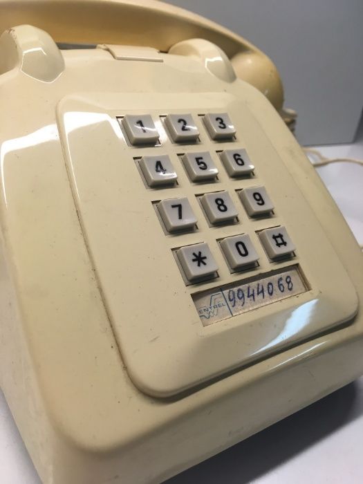 Telefone Antigo Bege / Creme