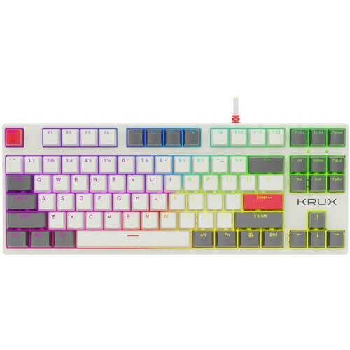 Klawiatura gamingowa Krux atax pro rgb retro gateron yellow pro
