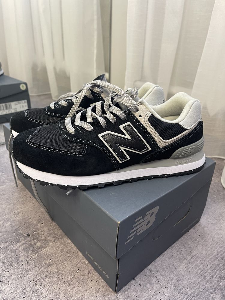 New balance ML574 оригінал чорні/сірі
