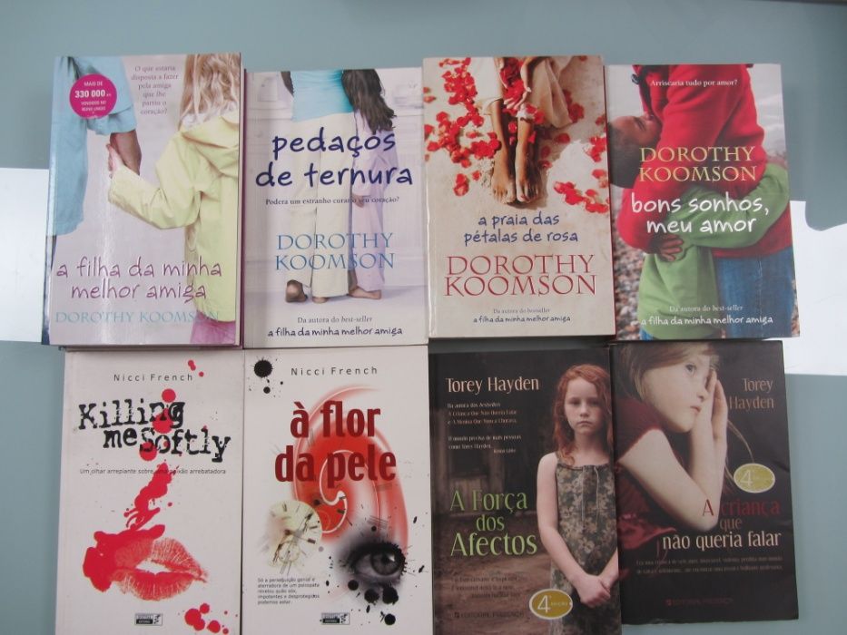 Livros Nicholas Sparks, 1 livro=4 euros, 5 livros=15 euros