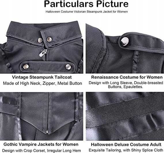 Damska kurtka Steampunk Cosplay jednolity kostium dla kobiet