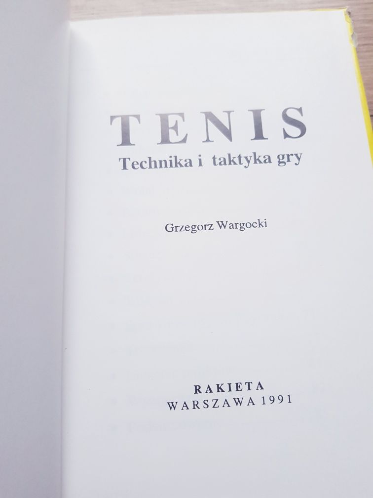 Książka Tenis technika i taktyka gry Grzegorz Wargocki