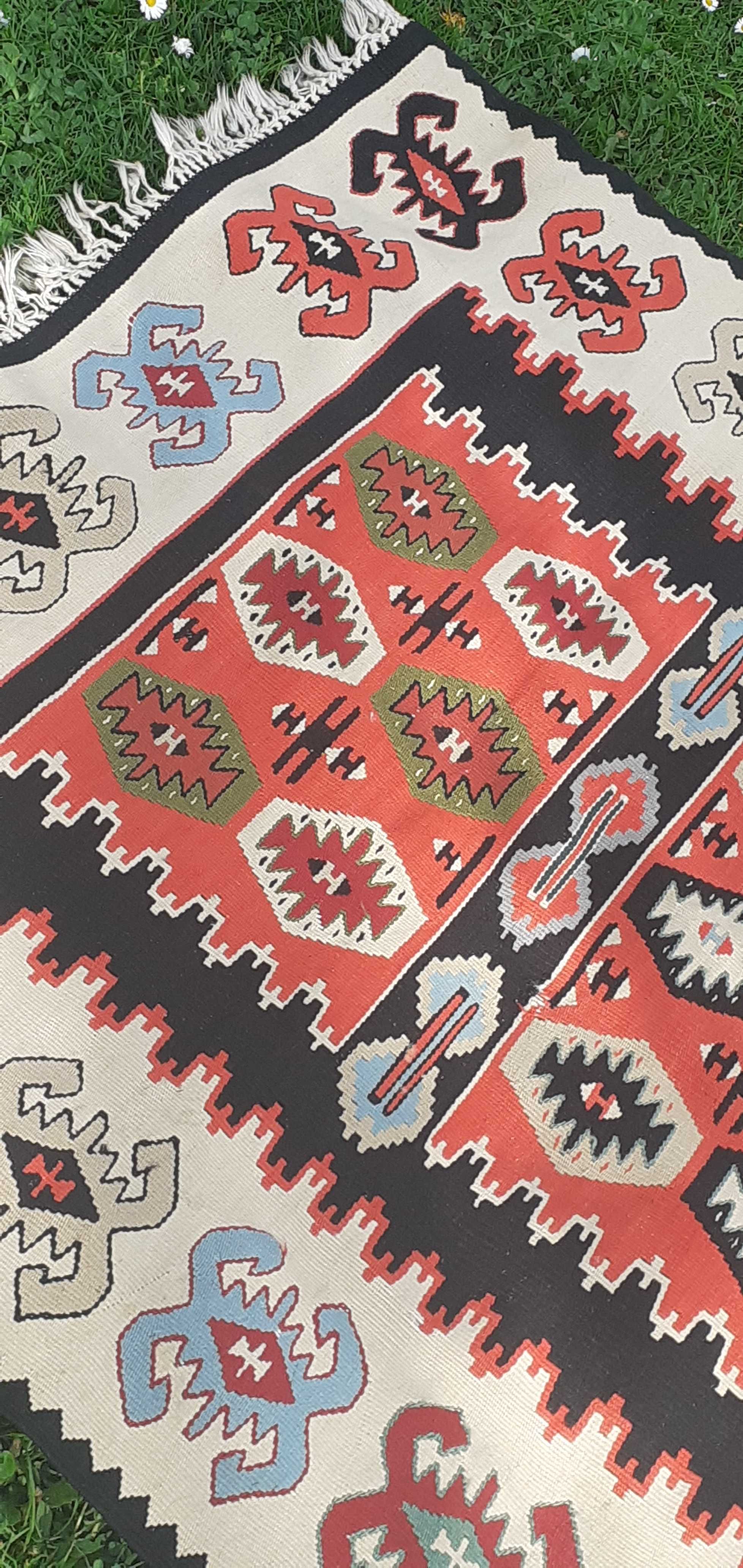 Kilim dywan tkany wełna vintage