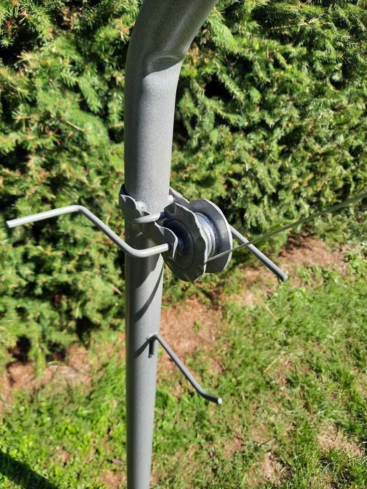 Grill ogrodowy żuraw nad ognisko z korbą obrotowy