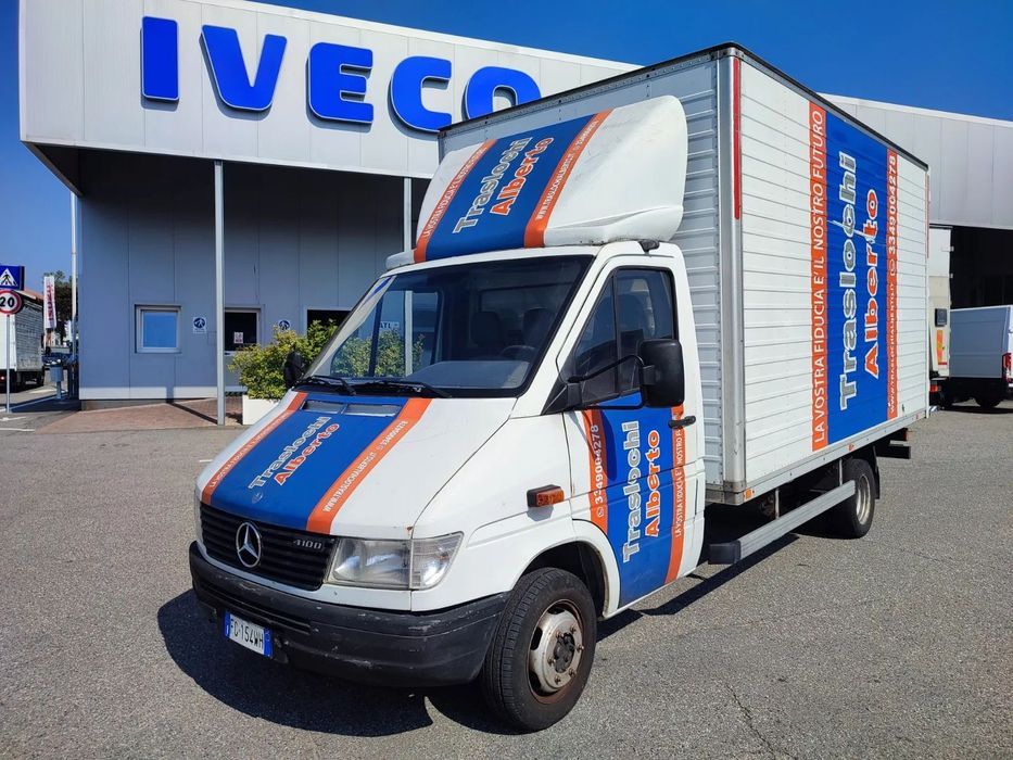 Mercedes-Benz Sprinter 412 D Kontener 4.50 M ! Klima ! Bez Korozji  ! Z Włoch ! Super Stan  !  Elektryczne szyby  ! Oryginalny lakier !