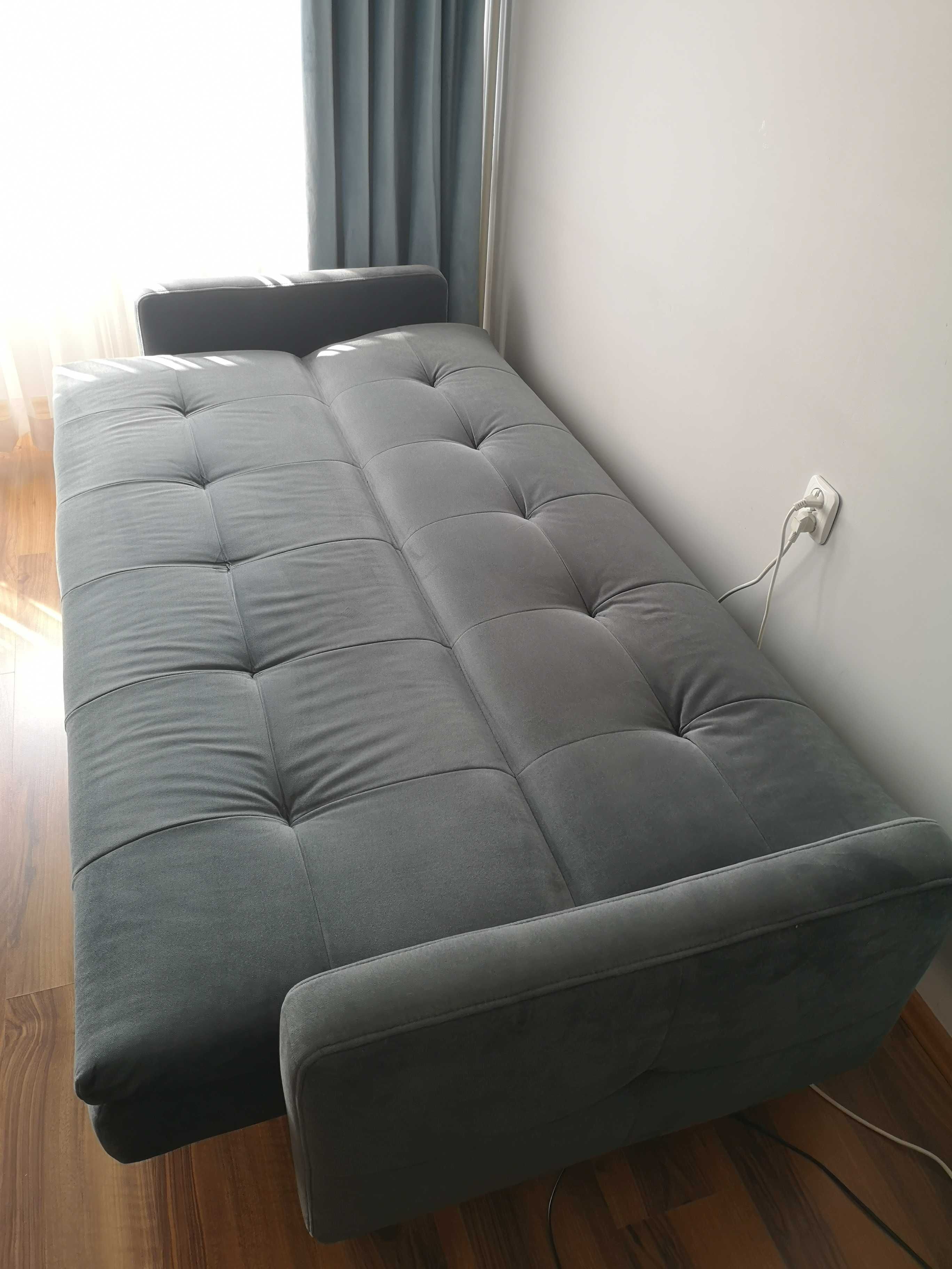 Wersalka/ kanapa/ sofa z funkcją spania + pojemnik na pościel + puf