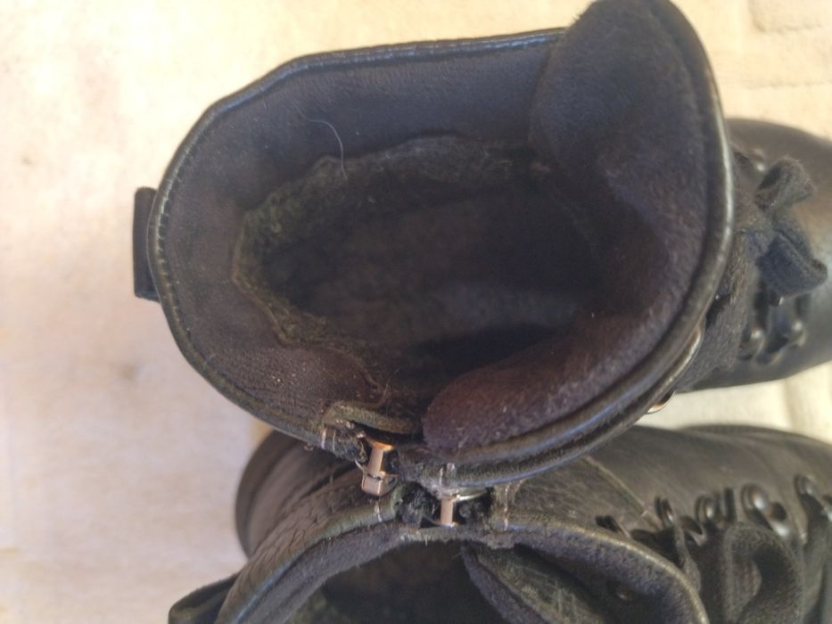 Зимове шкіряне взуття для хлопчика 34р.