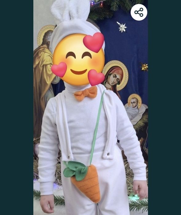 Костюм зайчика  98-104 в садочок