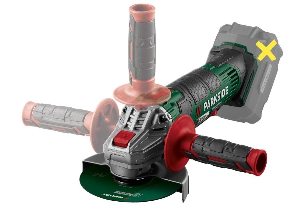 Akumulatorowa szlifierka kątowa PARKSIDE® 20 V PWSA 20-Li G4, (bez aku