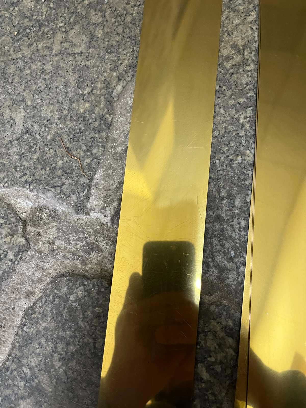 полоса нержавейки остатки золото 0,5 мм