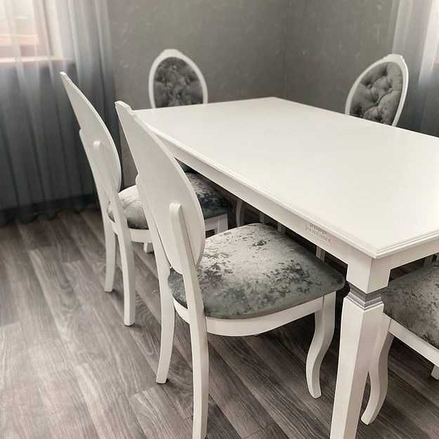 Комплект обеденный стол и стулья. Кухонний стіл та стільці. Стол Стул