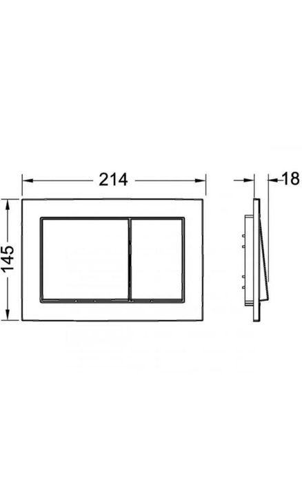 Панель змиву для унітазу TECE base, біла 9240700
