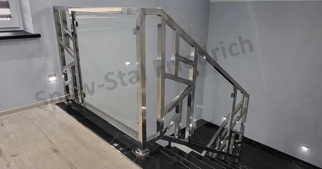 Balustrady,zadaszenia,bramy,schody-stal nierdzewna,czarna i aluminium