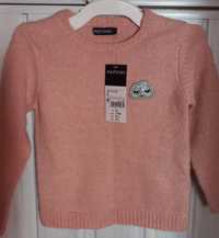 Nowe sliczne rozowe sweterki dziewczece 95-101 (3 lata) (104 do 110)