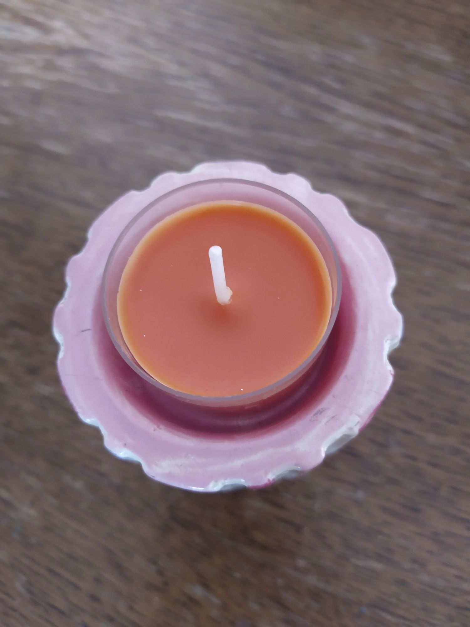 Kolorowy świecznik w paski