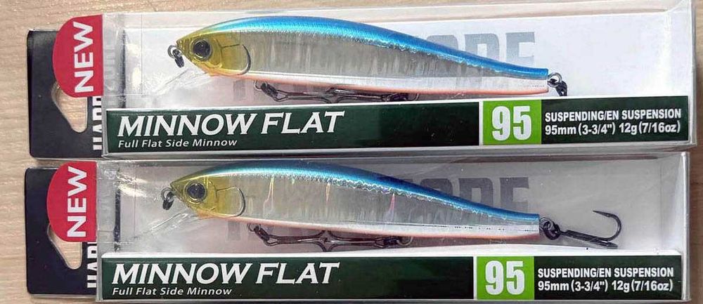 Japońskie Woblery DUEL Hardcore Minnow Flat 95SP Szczupak, Sandacz