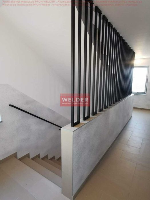 Balustrada Balkonowa Harfa Nierdzewna Schodowa Szklana LOFT francuska