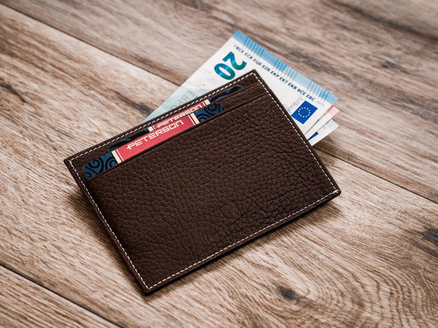 skórzane etui na dokumenty i banknoty - peterson
