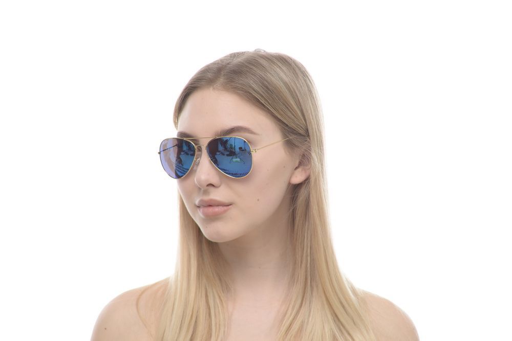 Сонцезахисні окуляри Ray Ban Aviator 3025w3278 100% захист Тренд 2024