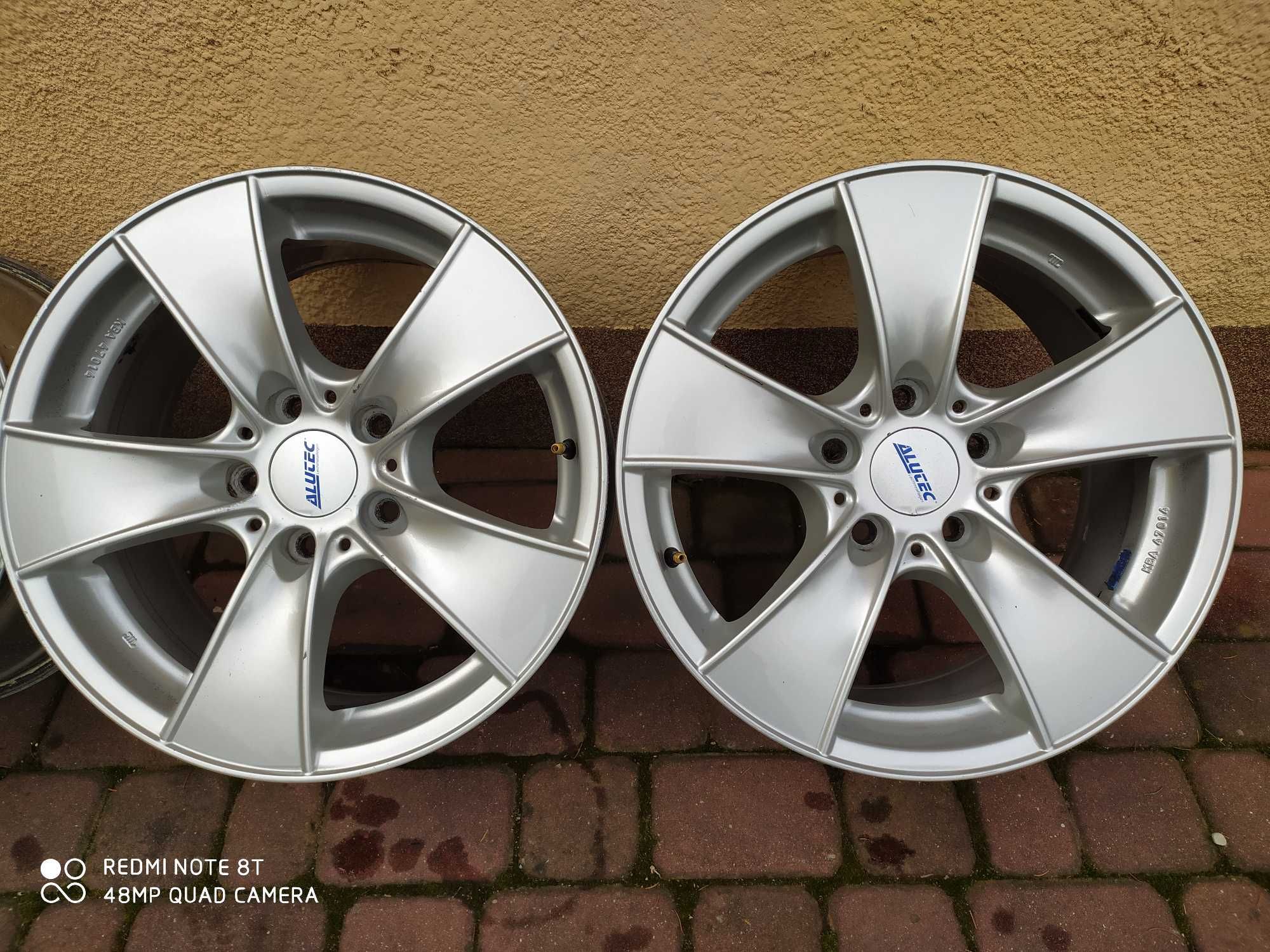 Alufelgi 5x120 17" Alutec, Germany, bmw s122/s138, 8j et43 opony