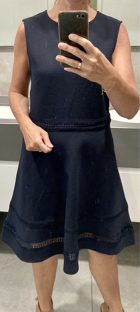 Granatowa elegancka sukienka H&M rozm. S