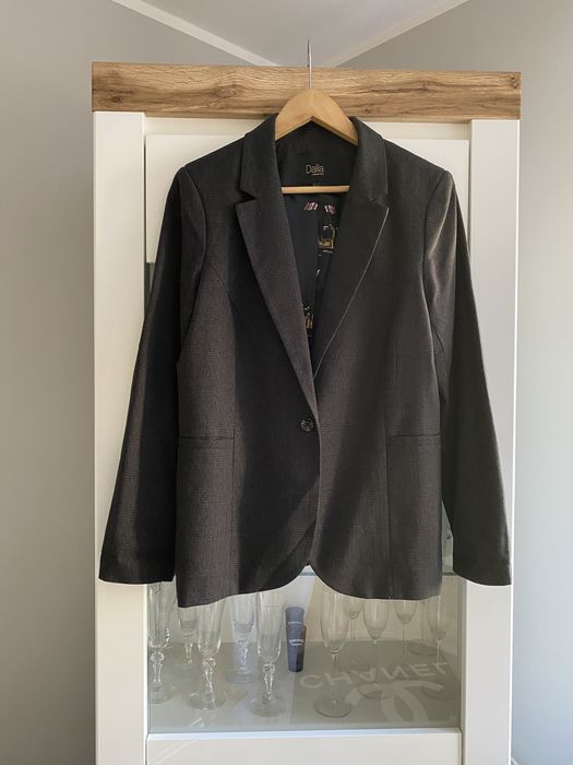 Dalia luksusowa marynarka żakiet 40 L krata TK Maxx