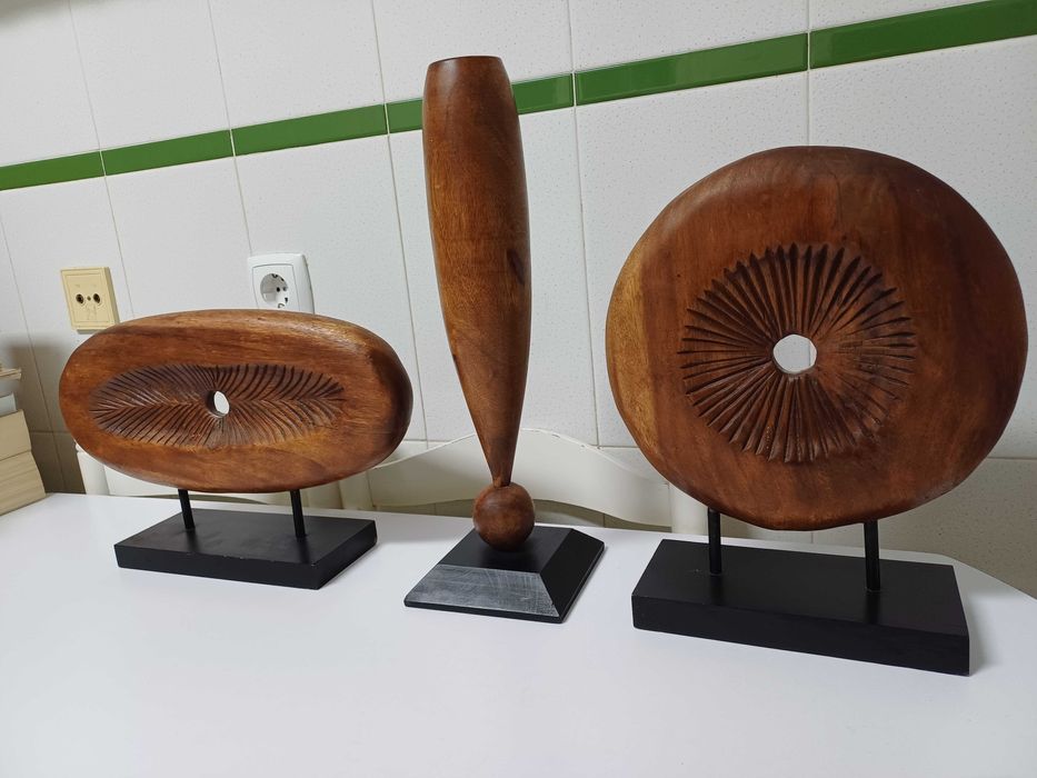 Peças de decoração 3 unidades