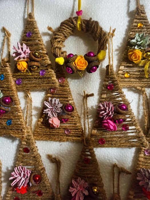 Новорічні прикраси Новогодний декор  Украшения Новорічна зірка