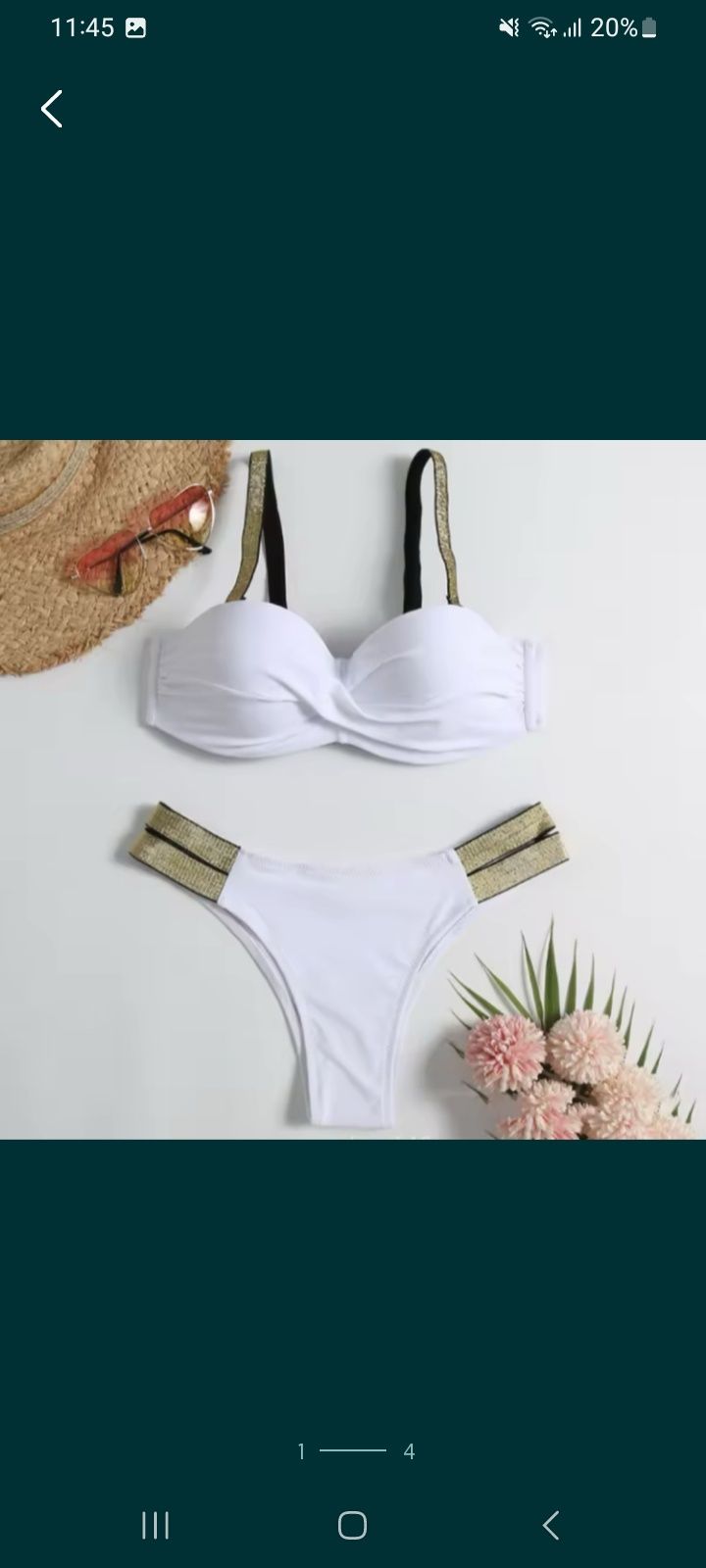 Продам шикарный пуш ап белый купальник. Очень красивый