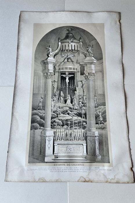 Estampa do calvario do Bom jesus do monte  1815