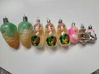 Ozdoby choinkowe, bombki vintage ZSRR / PRL