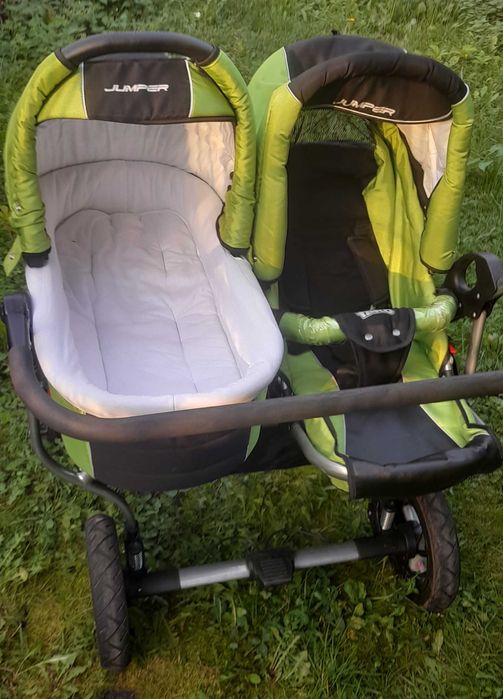 Wózek 2w1 Tako Jumper duo podwójny dla bliźniaków, rok po roku