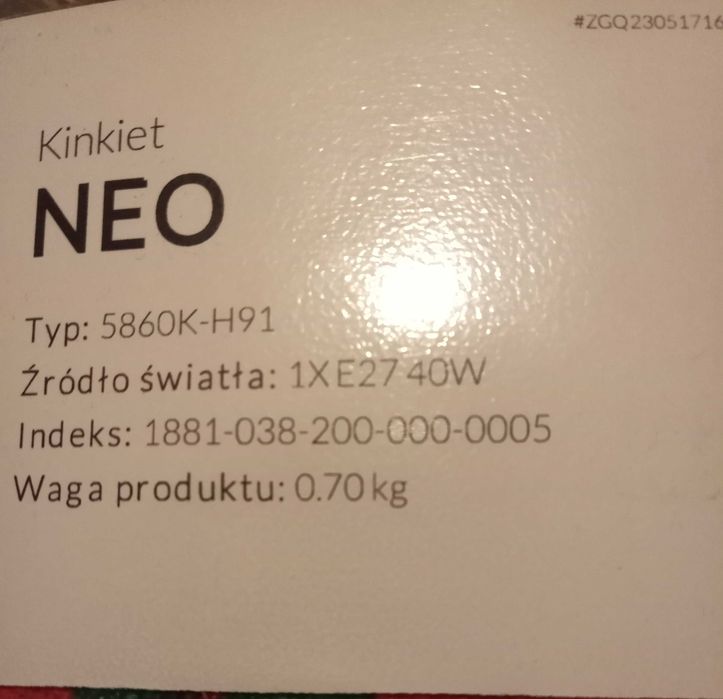 Lampka nowa   ścienna ,ozdobna, kinkiet