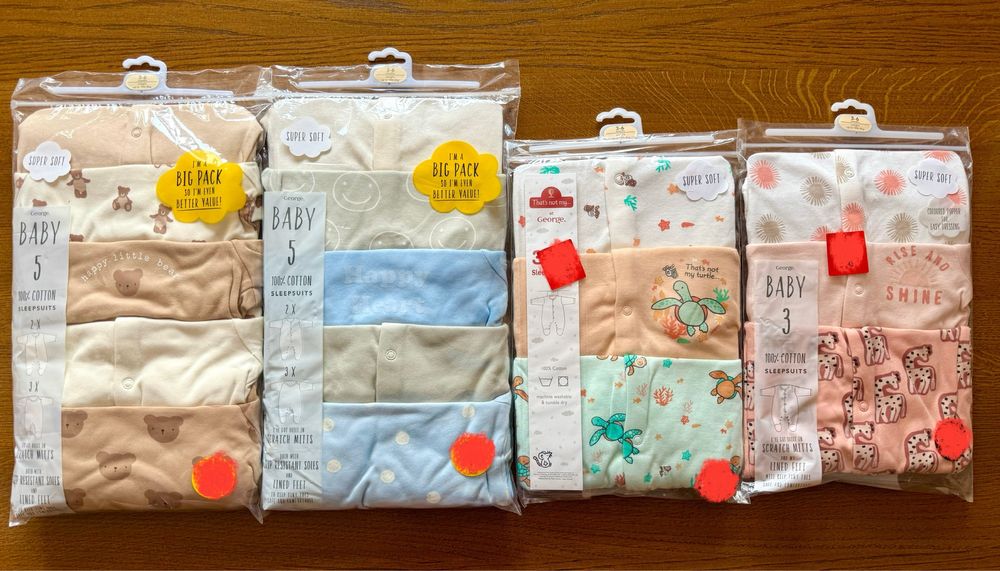 68 cm Body i Pajace dla Chłopca i dziewczynki, 3- 6 KILKA zdjęć GEORGE