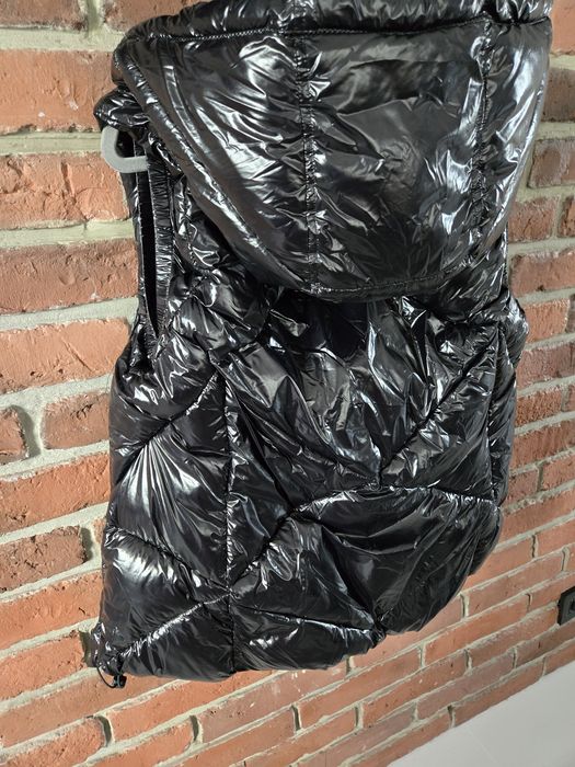 Kamizelka Massimo Dutti 38 oversize bezrekawnik lakierowany