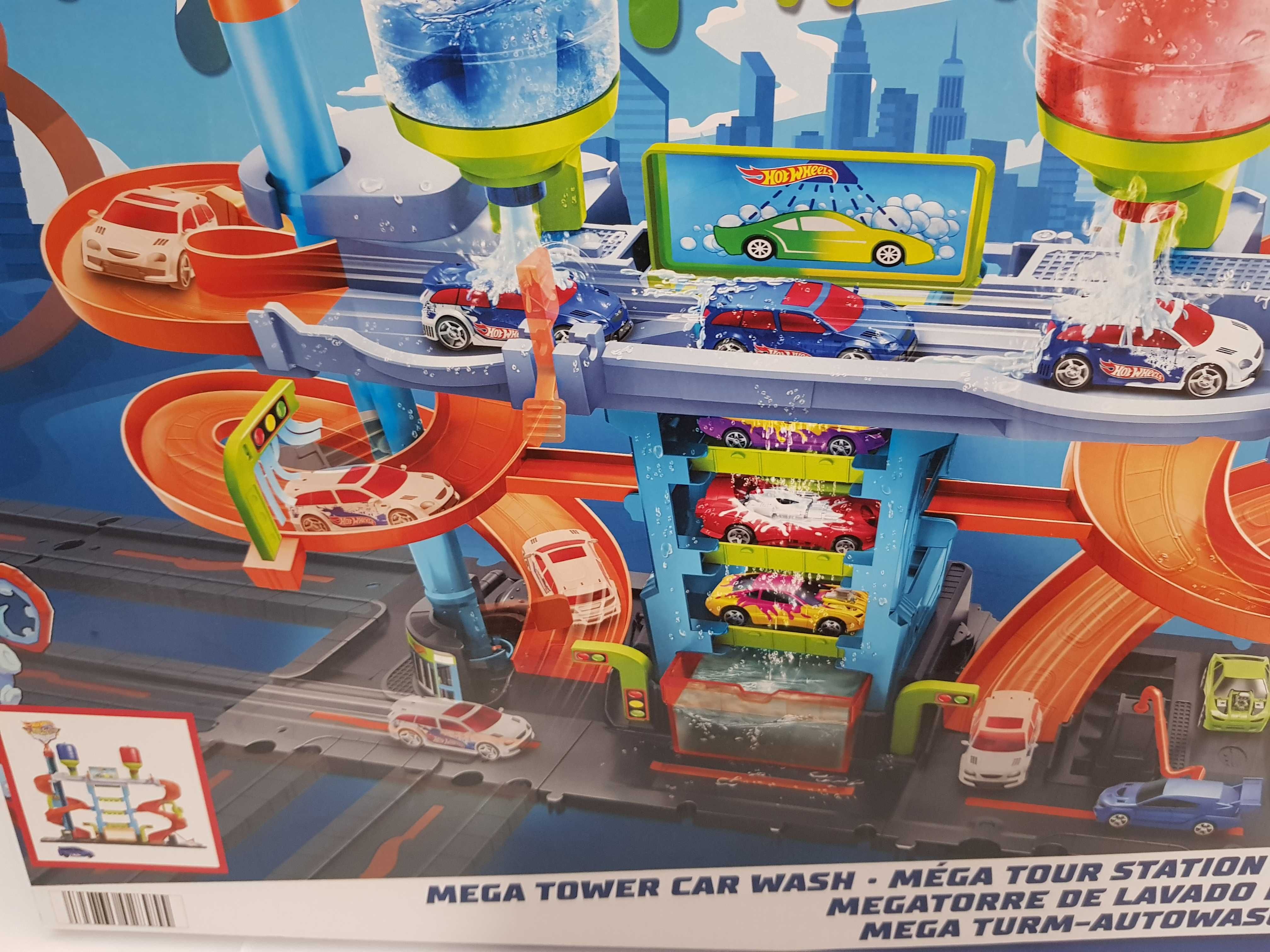 HOT WHEELS CITY mega myjnia samochodowa HDP 05 Nowa auto