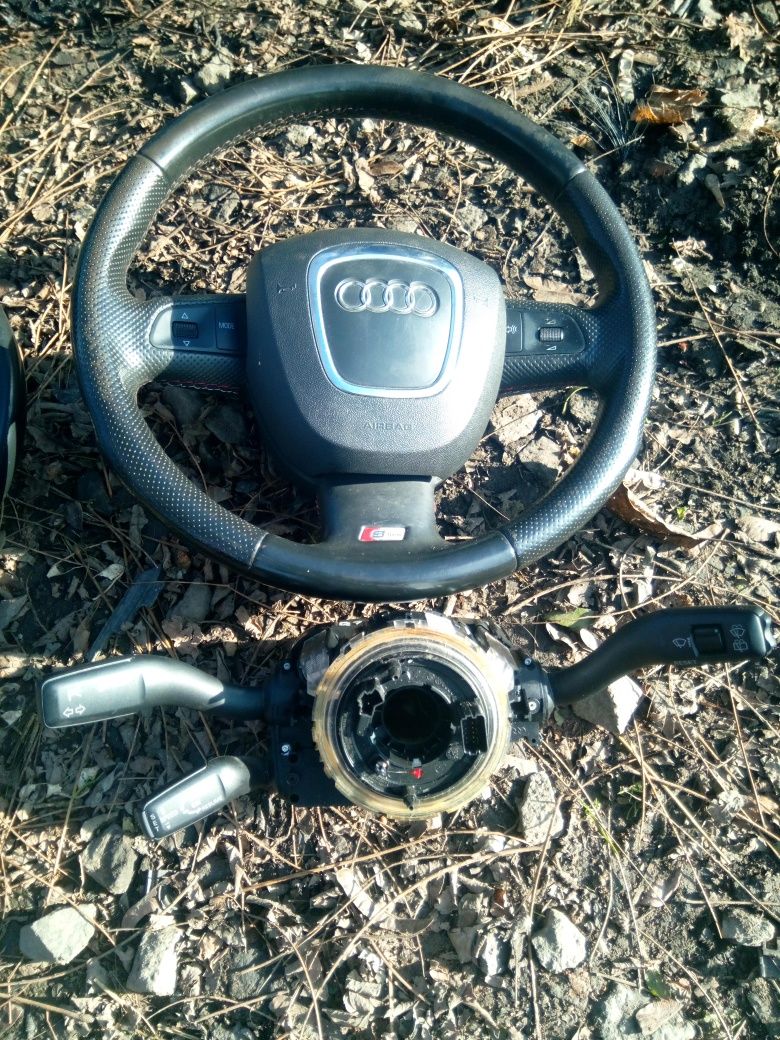 Kierownica z łopatkami zmiany biegów tempomat moduł audi Q7 4l