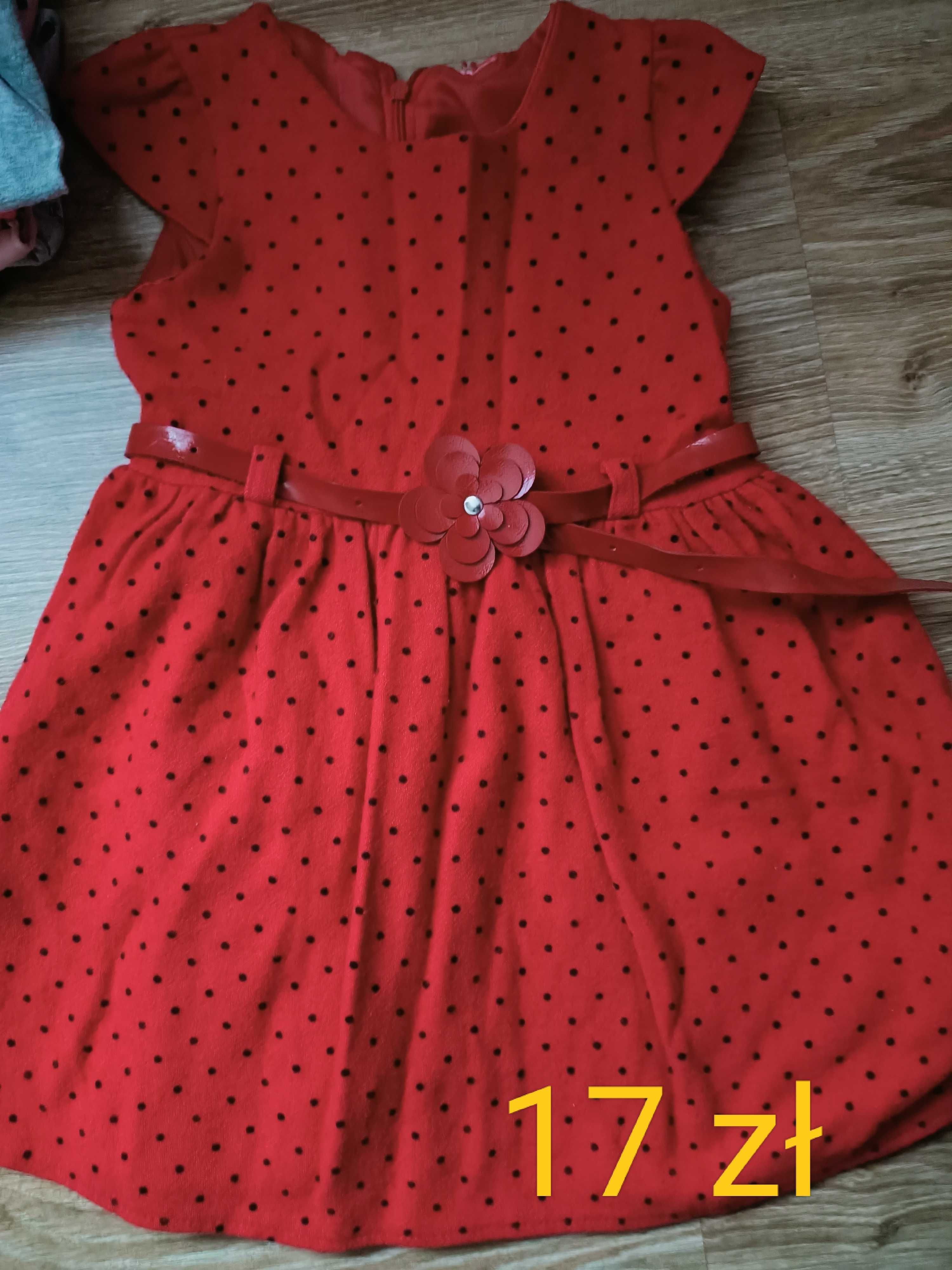 Czerwona sukienka dla dziewczynki