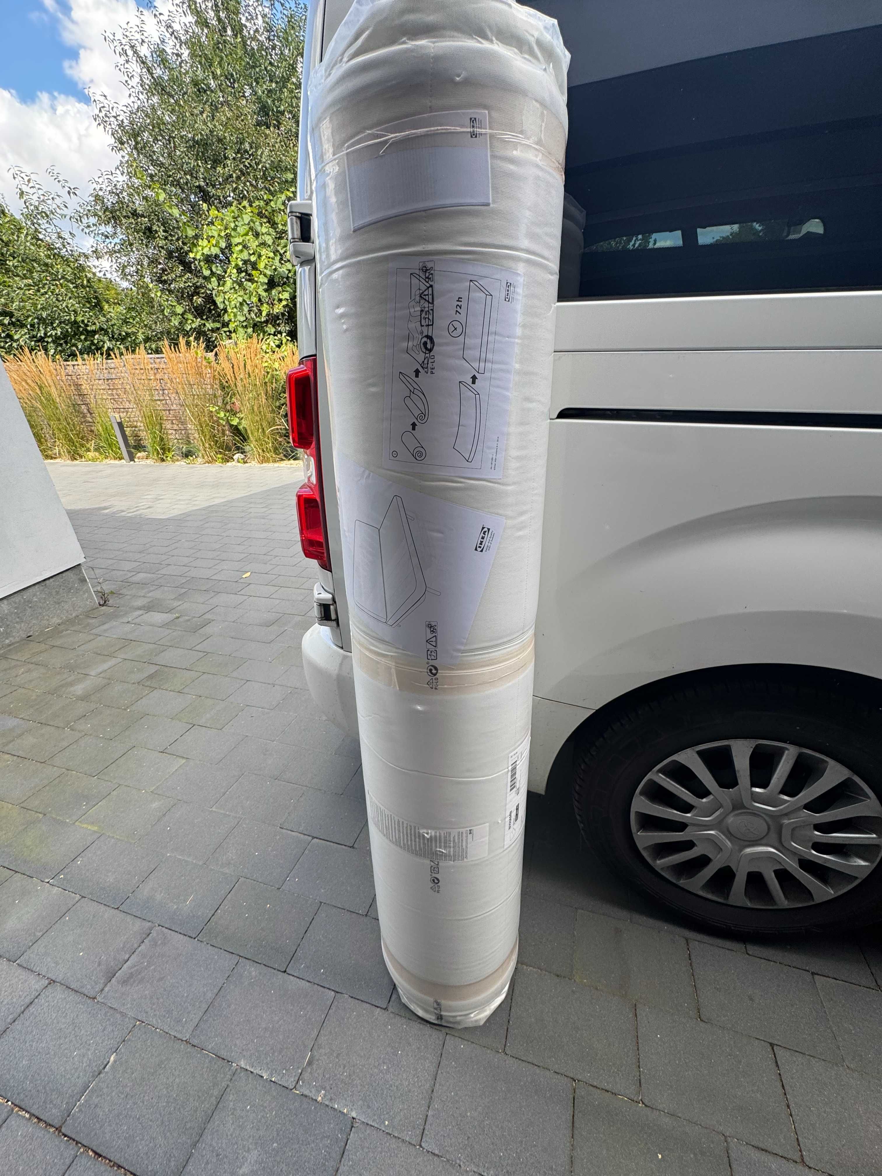 Sofa rozkładana IKEA NYHAMN z pojemnikiem + dodatkowy nowy materac