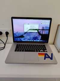 Ноутбук MacBook Pro 15 2013 retina а1398/i7/8 ГБ/SSD 256 ГБ