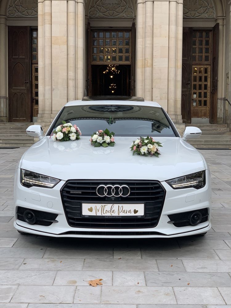 Auto do ślubu / Samochód do ślubu / Auto do wynajęcia / Białe Audi A7