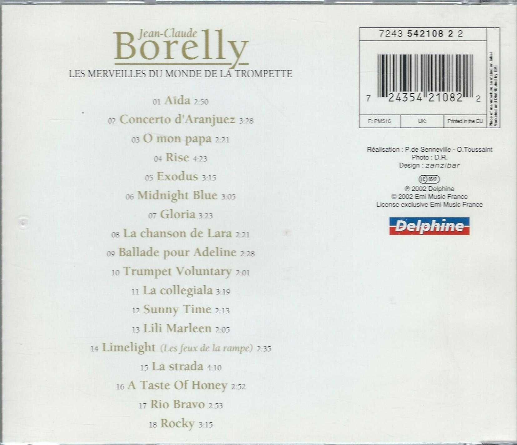 CD Jean-Claude Borelly - Les Merveilles Du Monde De La Trompette 2002