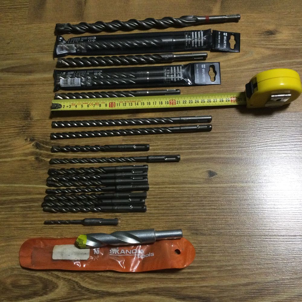 Сверла з Німеччини. Бури по бетону Würth (Zebra), Heller,Hilti.