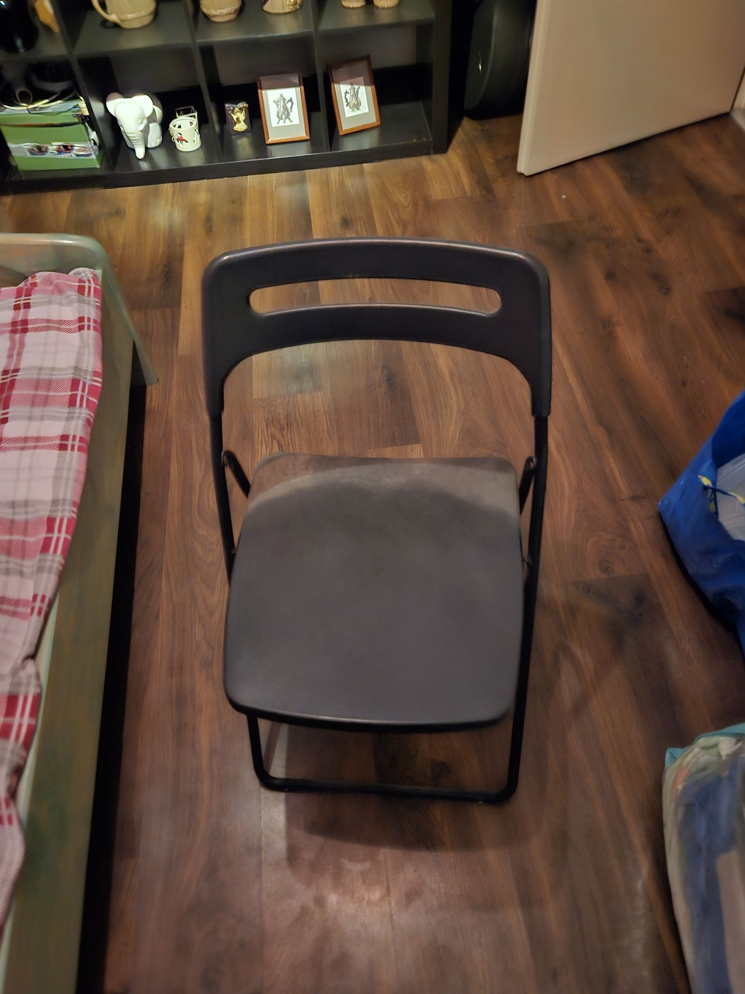 IKEA NISSE Krzesło składane czarny