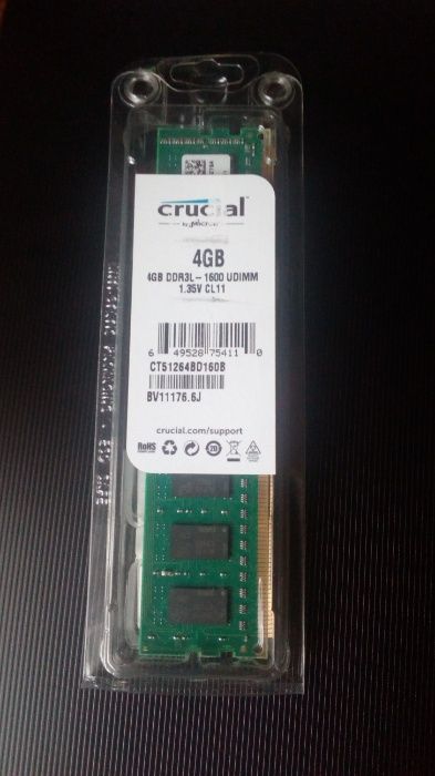 ddr3 1600 crucial 4gb