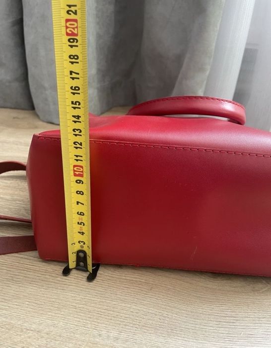 Сумка сумочка червона шкіряна шкіра