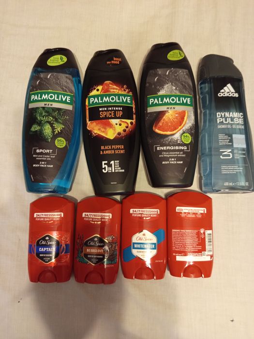 Zestaw meski2- old spice palmolive adidas- nowe