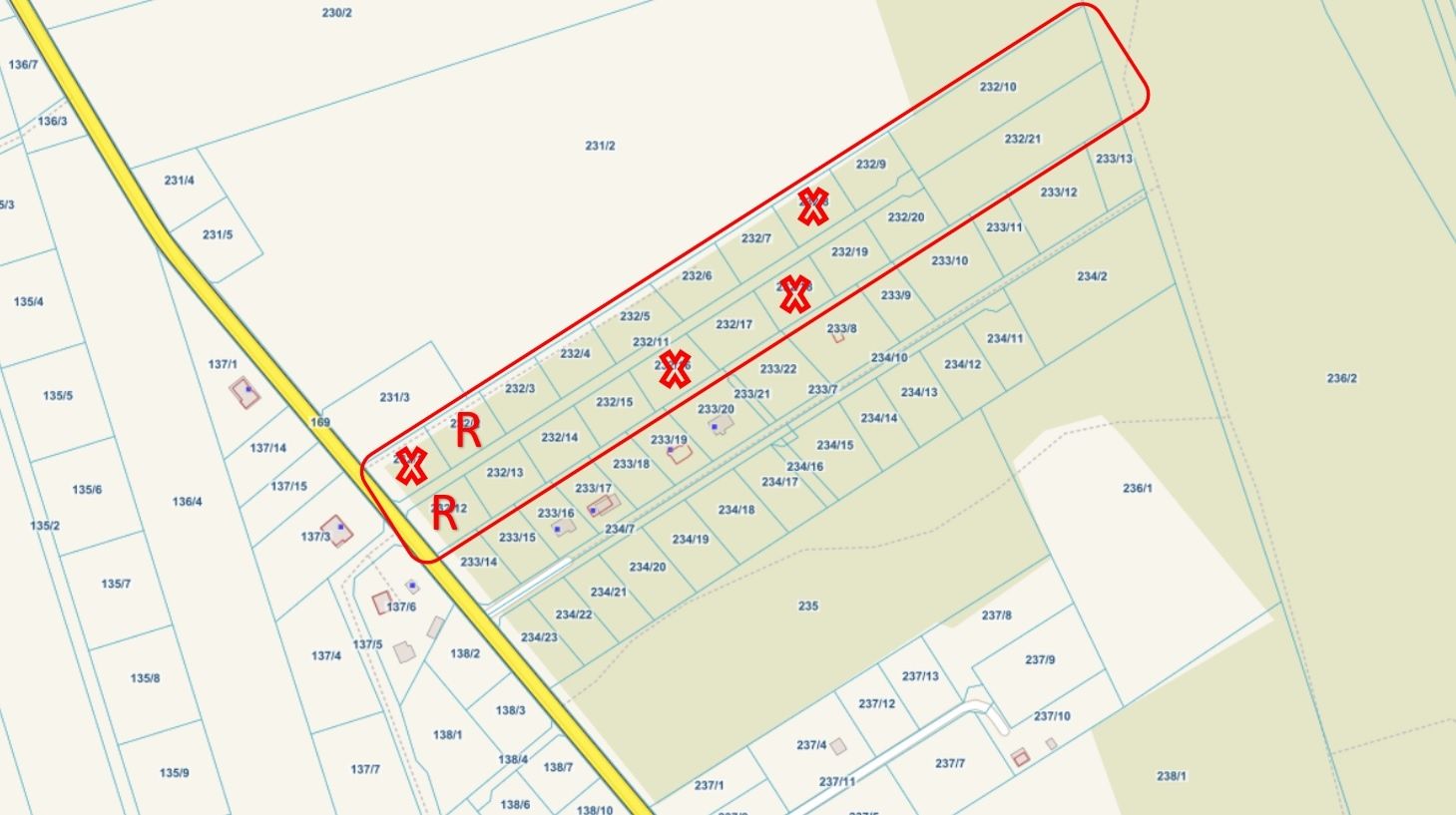 Działka rolno budowlana Jasionka k. Sokolniki Las 1175 m2