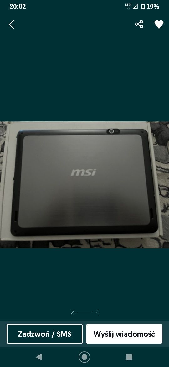 Sprzedam tablet MSI